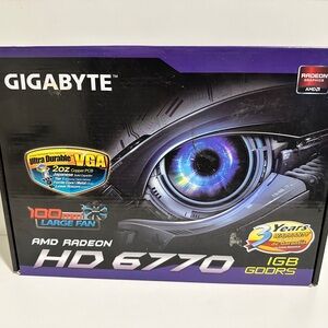 GIGABYTE Radeon HD 6770 Graphics Card Box - Purple & Black